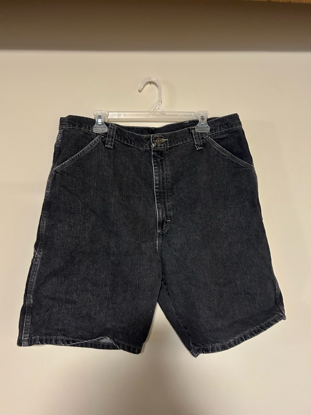 Wrangler Black Denim Jean Shorts